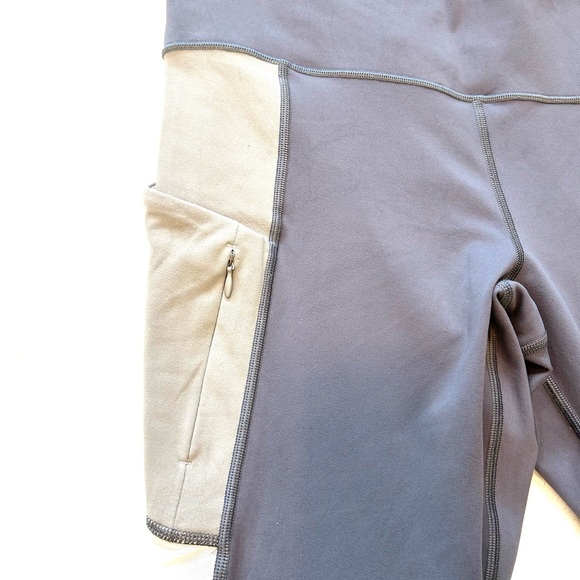 Athleta Colorblock Up For Anything 7/8 tight grey and white leggings - Picture 9 of 11